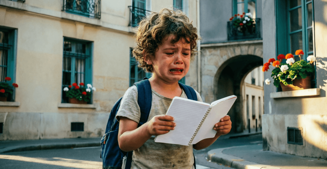 Mon enfant bloque et pleure devant ses devoirs